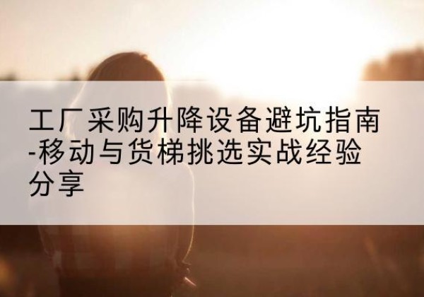 乐山移动式升降机怎么选-工厂采购升降设备避坑指南-移动与货梯挑选实战经验分享